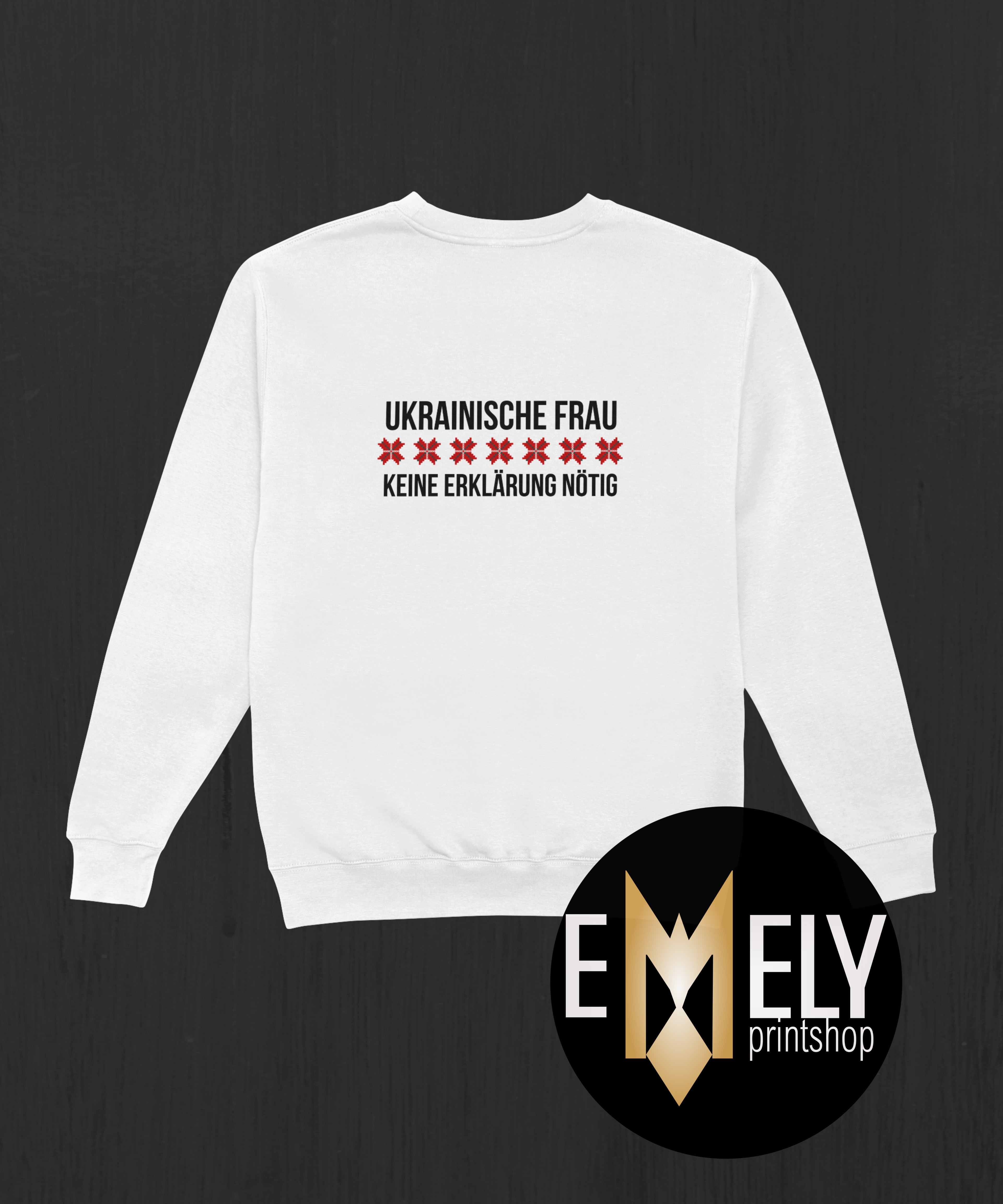 UKRAINISCHE FRAU – KEINE ERKLÄRUNG NÖTIG | Statement Hoodie