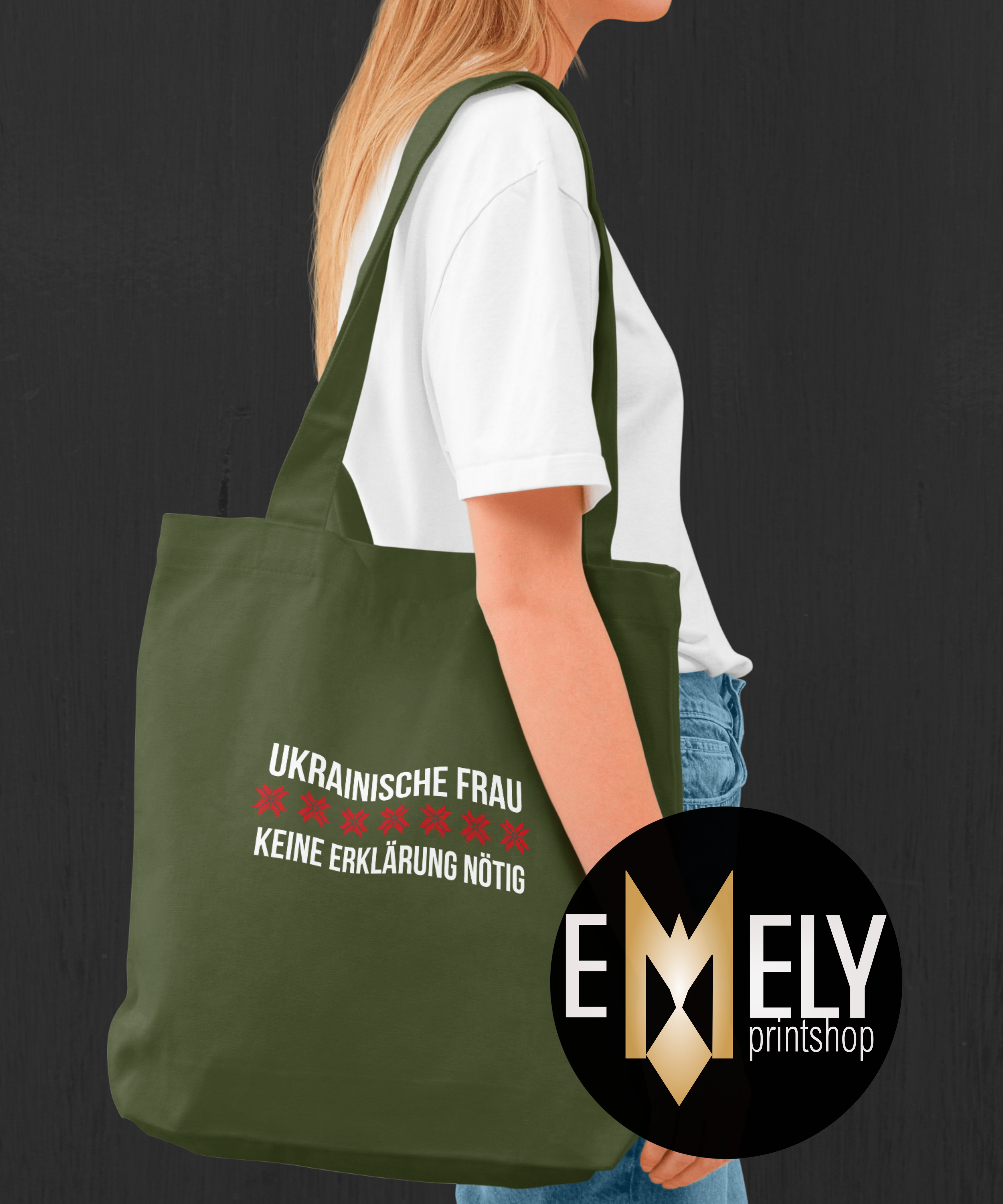 UKRAINISCHE FRAU – KEINE ERKLÄRUNG NÖTIG | Statement Tote Bag