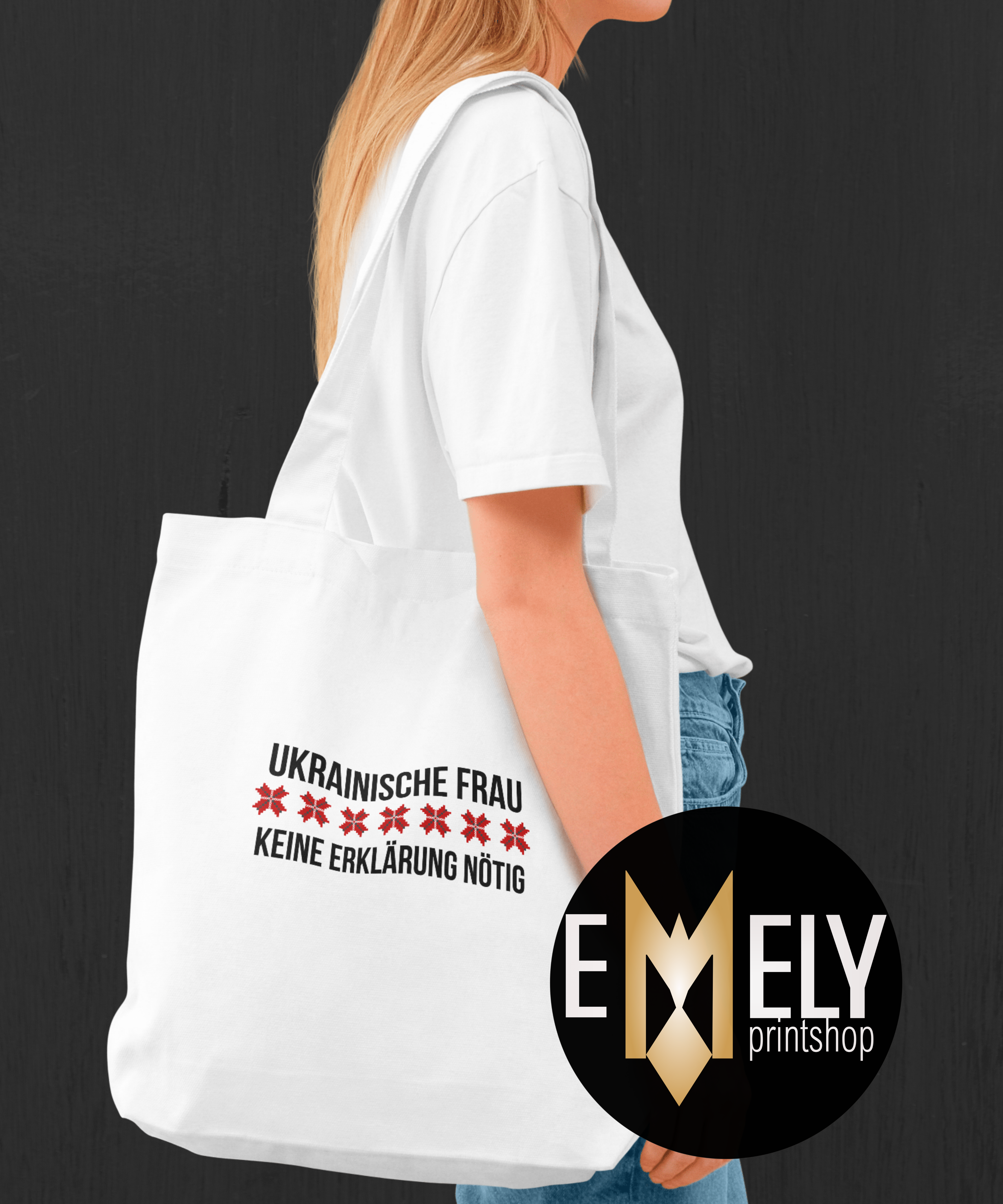 UKRAINISCHE FRAU – KEINE ERKLÄRUNG NÖTIG | Statement Tote Bag