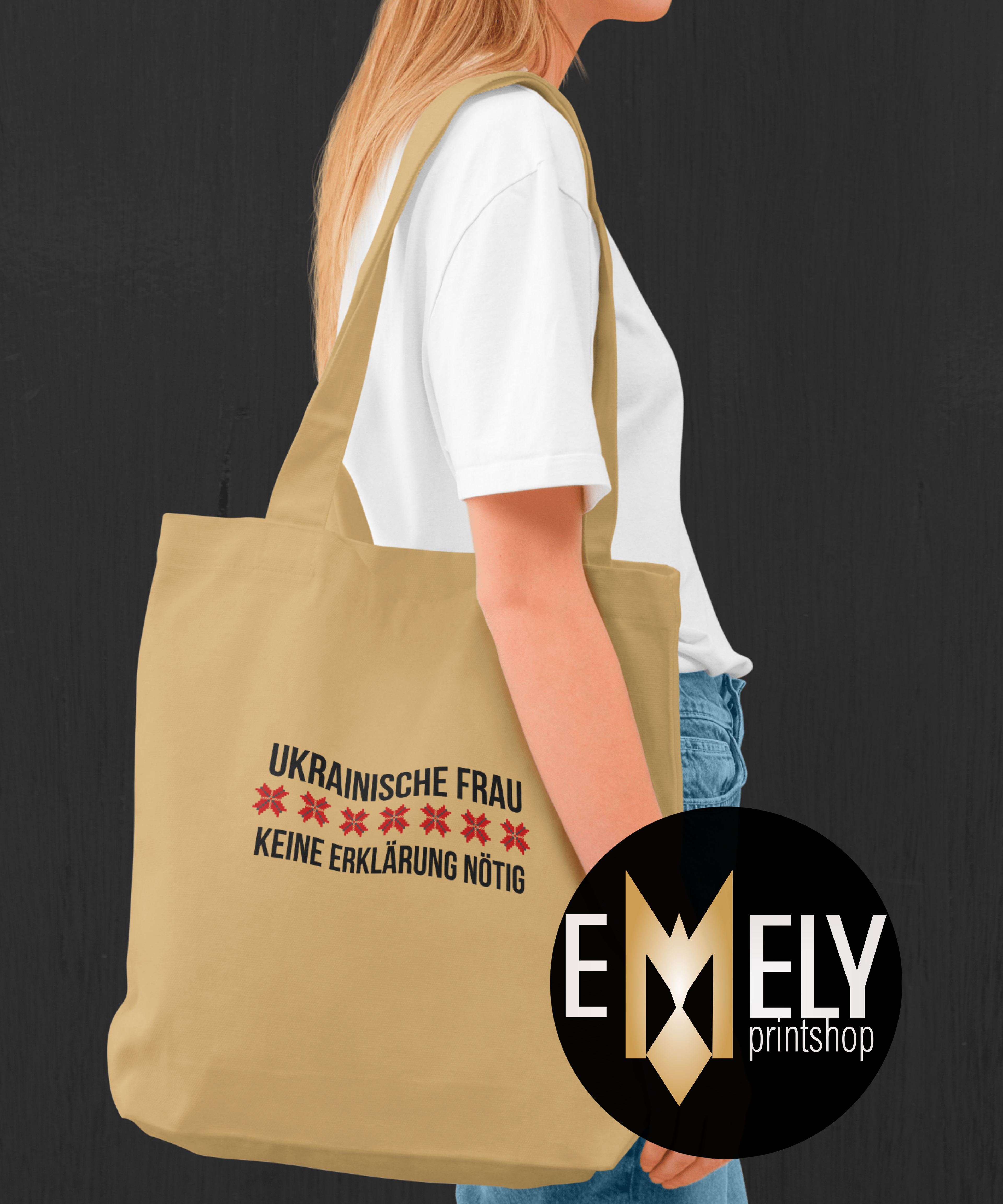 UKRAINISCHE FRAU – KEINE ERKLÄRUNG NÖTIG | Statement Tote Bag