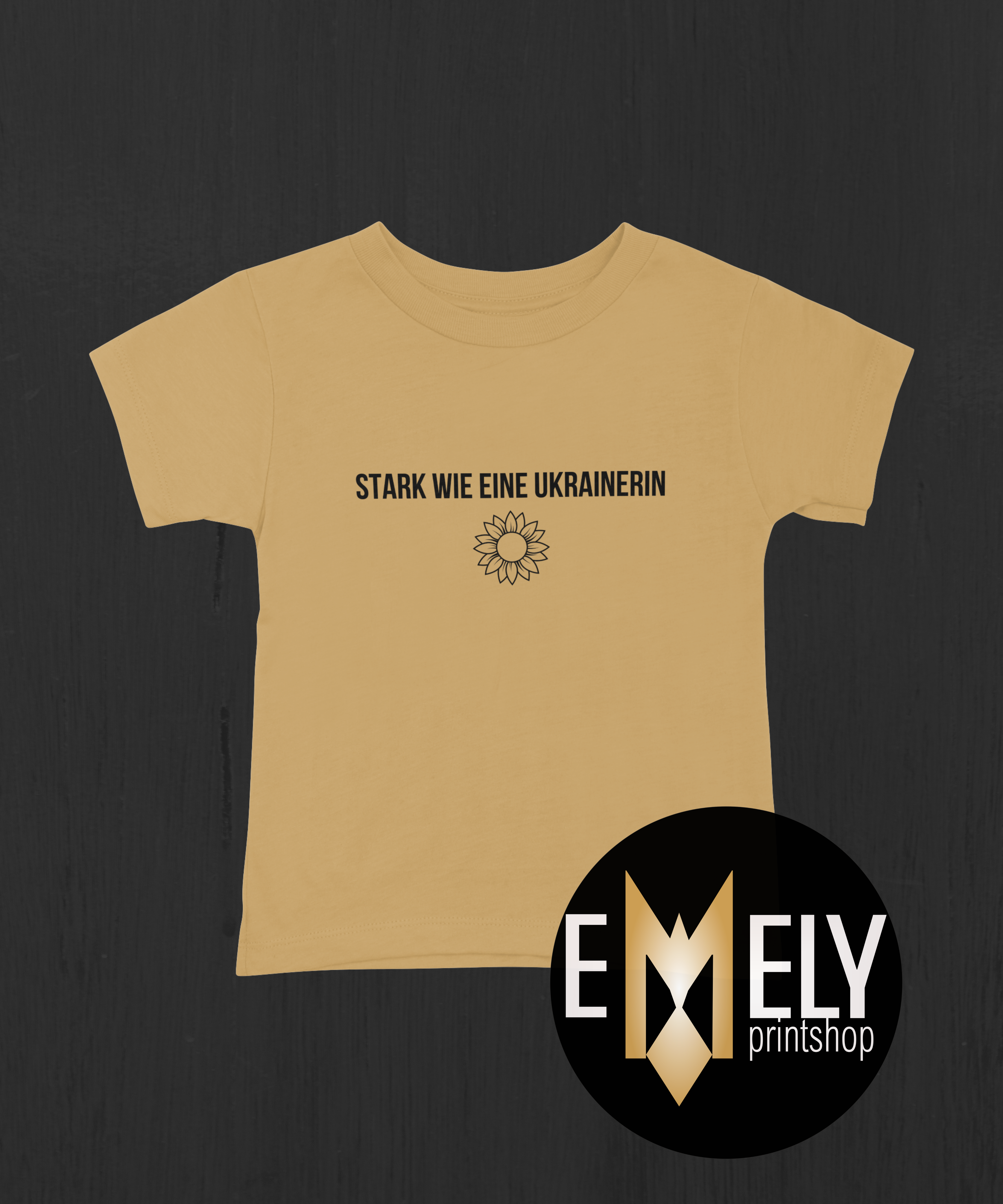 STARK WIE EINE UKRAINERIN – Sunflower Statement T-Shirt